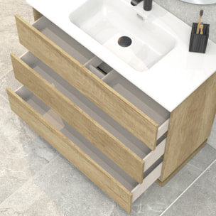 Conjunto de baño IRONA 3C, 100cm, incluye lavabo y espejo