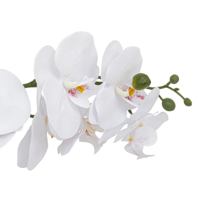 Orchidée artificielle "Clera" H52cm blanc