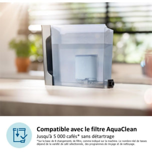 Expresso Broyeur PHILIPS EP5447/90 Machine à café à grain Grise Série 5400 LatteGo