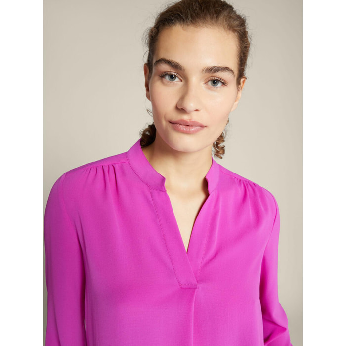 Elena Mirò - Blusa con fruncidos - Fuchsia