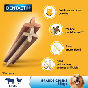 PEDIGREE Dentastix Friandises à mâcher grand chien 105 sticks dentaires (15x7)
