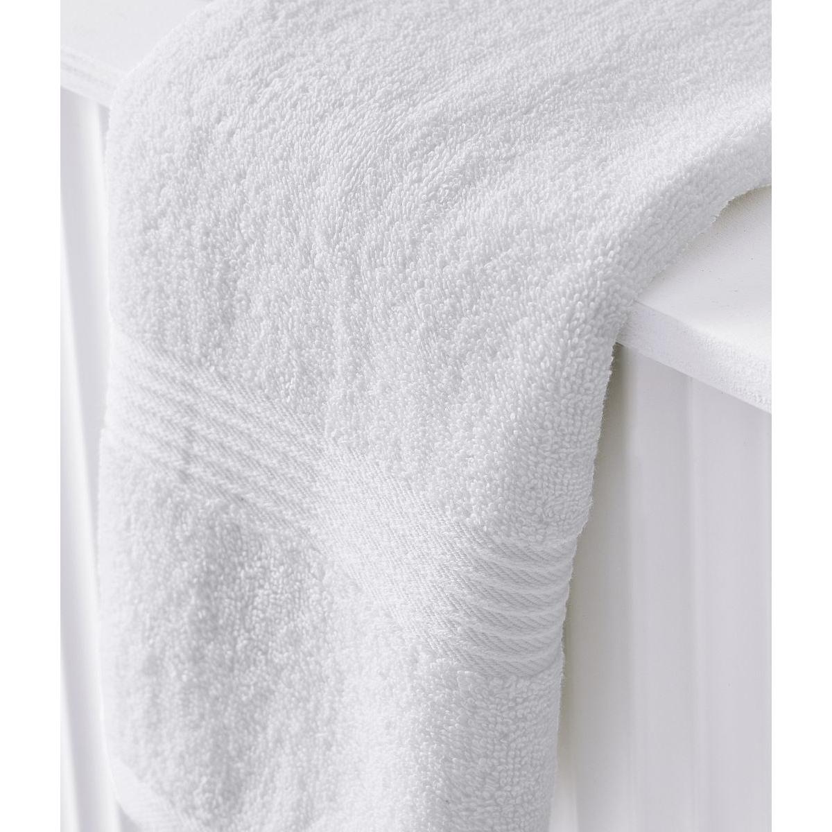 Serviette de bain uni ESSENTIAL blanc