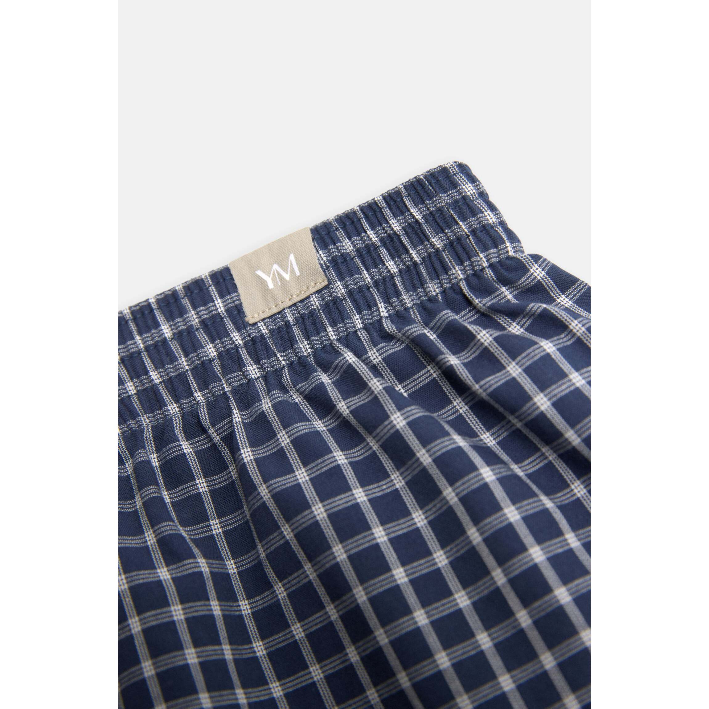 Apertura in tessuto boxer con stampa a quadri