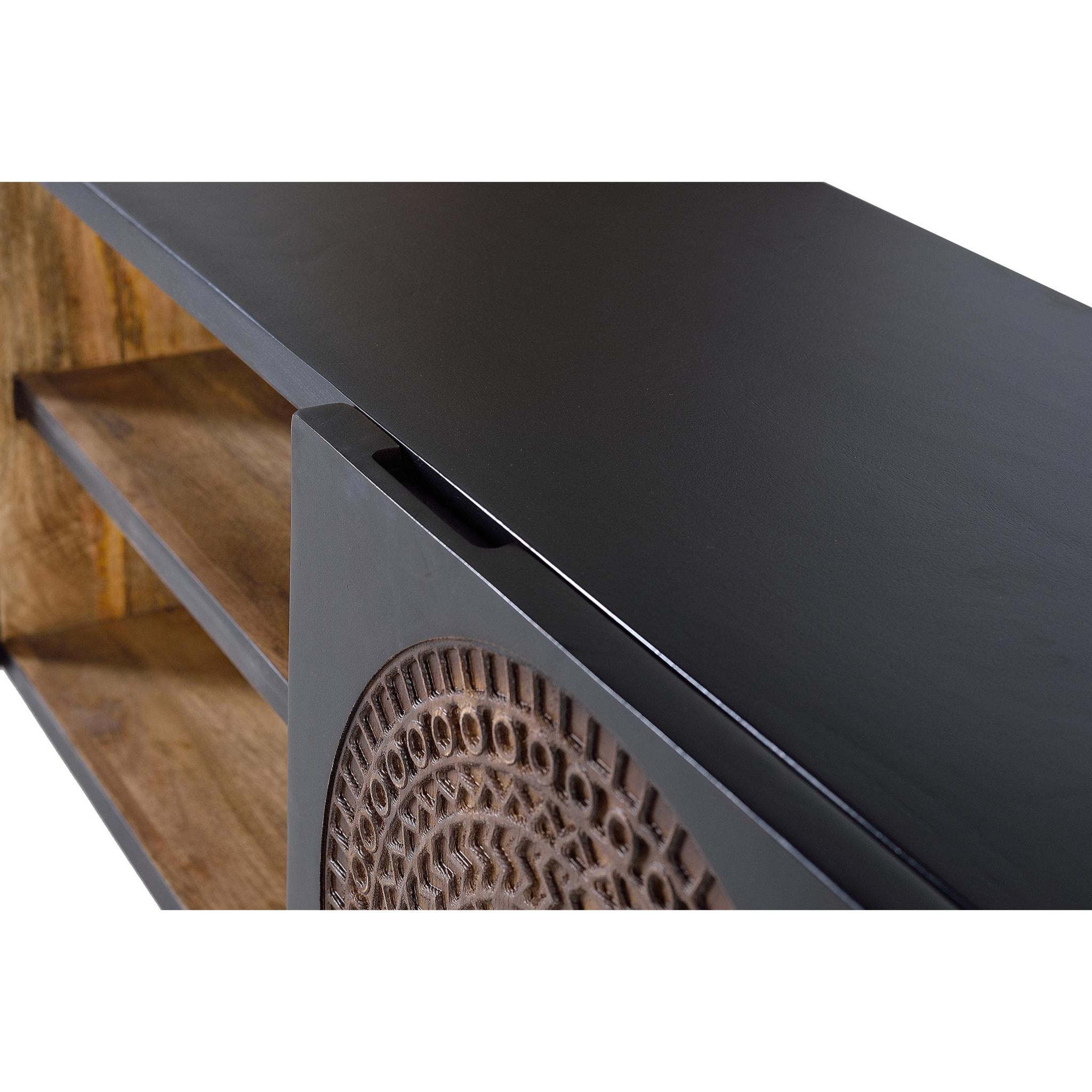 Mueble TV de Madera de Mango 145 Cm Estilo Rústico Étnico