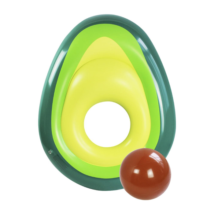 Materassino gonfiabile a forma di avocado. 160x125 cm