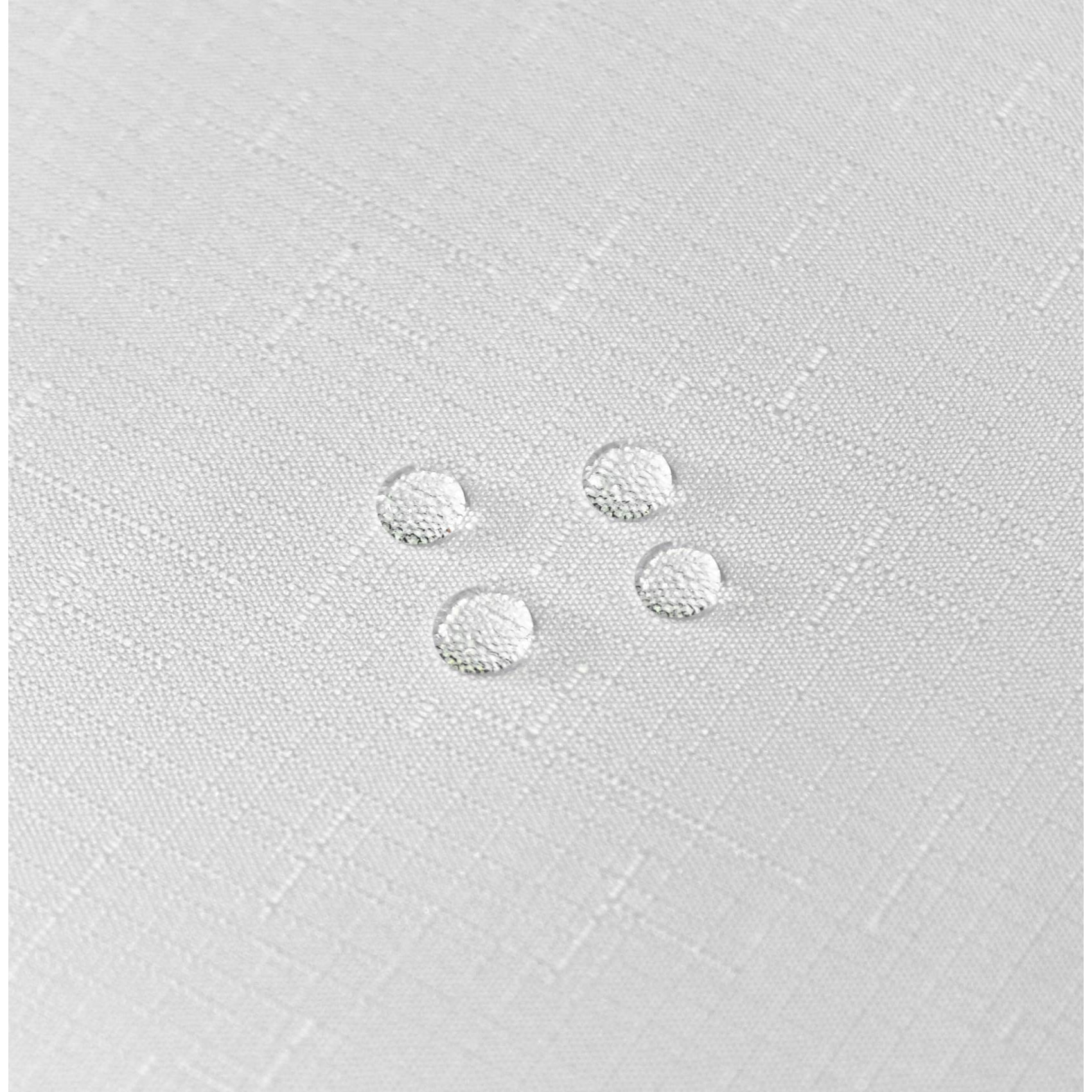 Nappe anti tâches et infroissable  -  - Effet chiné - Blanc