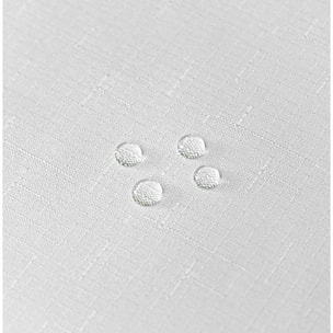 Nappe anti tâches et infroissable  -  - Effet chiné - Blanc