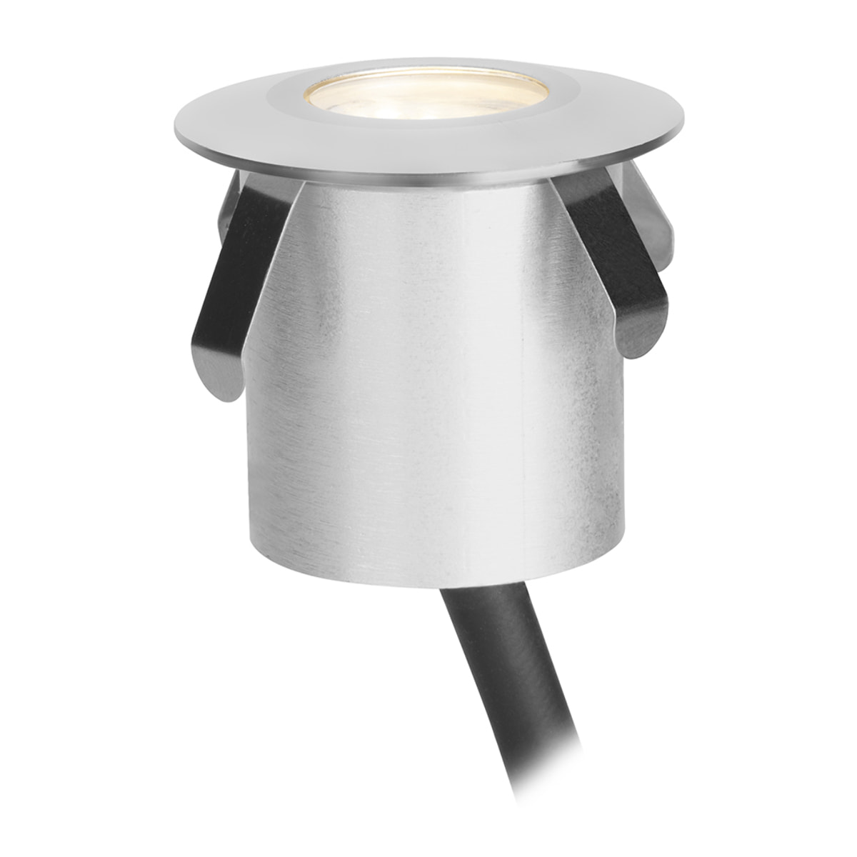 Forlight - Luz Empotrable de Suelo LED Exterior, Aluminio Resistente, IP65-IP67, 1W, 3000K, 40mm, Control ON-OFF, Ideal para Jardines y Caminos