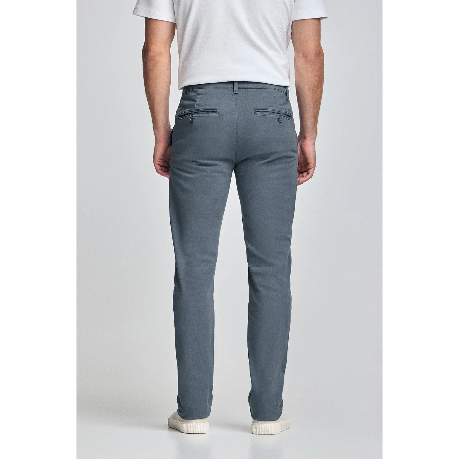 Pantaloni chino slim Moore blu denim