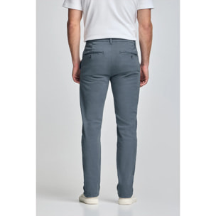 Pantaloni chino slim Moore blu denim