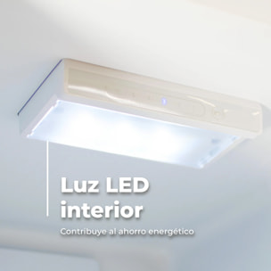 EVVO Frigorífico combi F52 180 cm inox, No Frost, inverter, Multi Air Flow, LED, Smart ECO, Fast Cooling, eficiencia E.