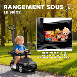 Porteur voiture enfant Mercedes-Benz classe C évolutif 18-36 mois effets sonores noir