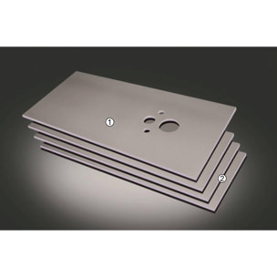 Pack WC Bati-support Geberit + WC Swiss Aqua Technologies sans bride + Plaque blanche + Set habillage (SATrimlessGeb1-sabo)