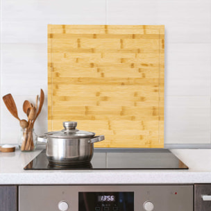Cache plaque 52x58 cm Bambou