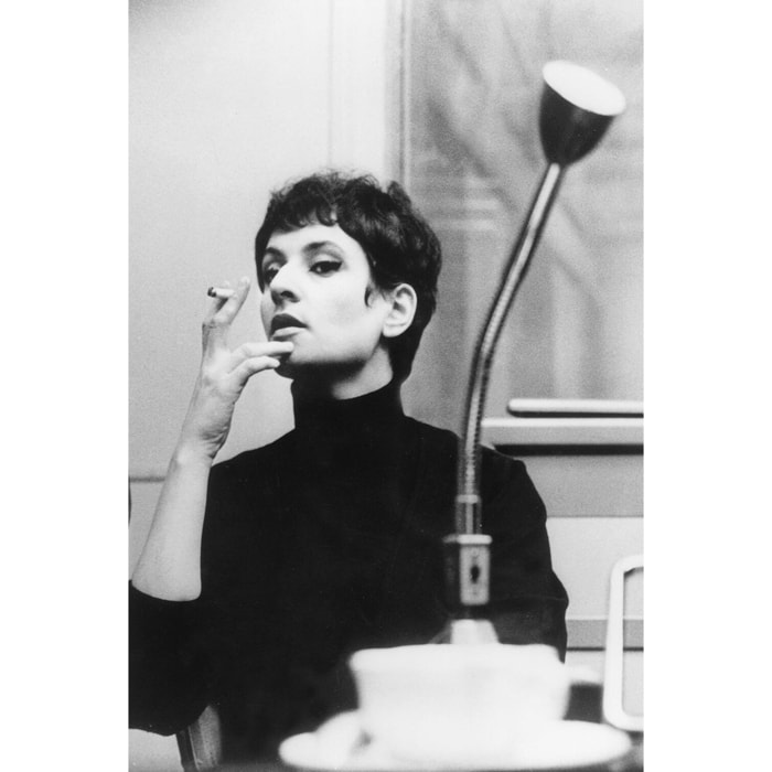 Tableau chanteur célèbre barbara en 1965 Tableau plexiglas