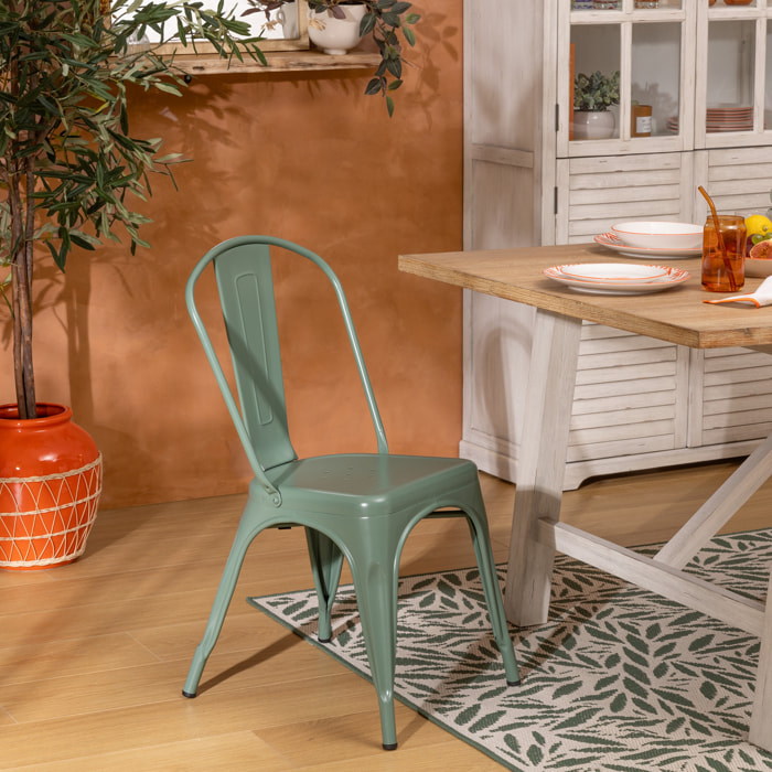 Chaise "Niko" vert olive