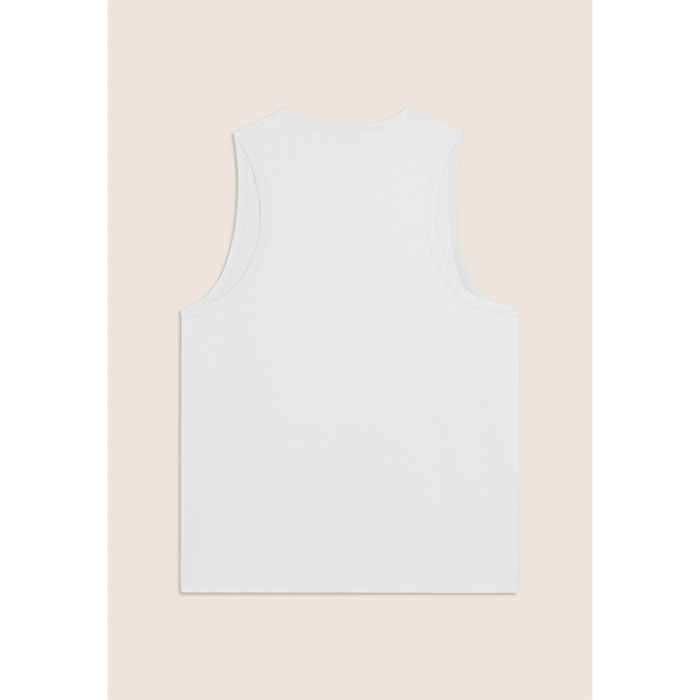 Canotta in cotone con retro vogatore e logo FREDDY