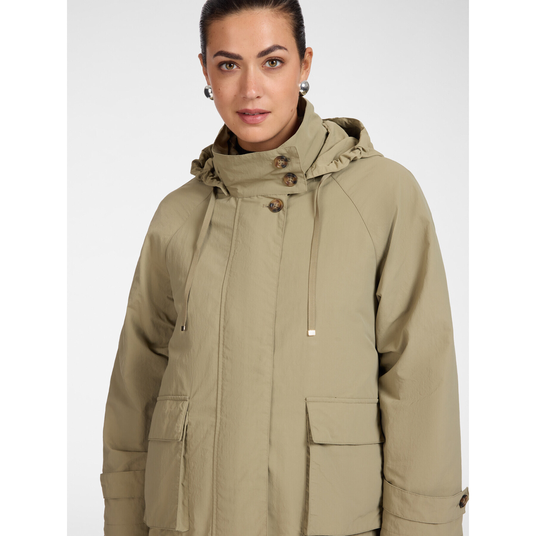 Elena Mirò - Parka 3 in 1 con tasche cargo - Verde militare