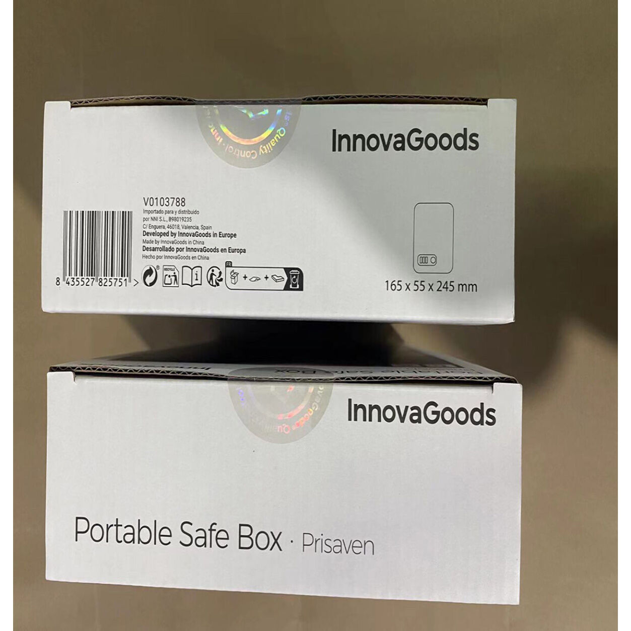 Cassaforte Portatile con Cavo di Sicurezza Prisaven InnovaGoods