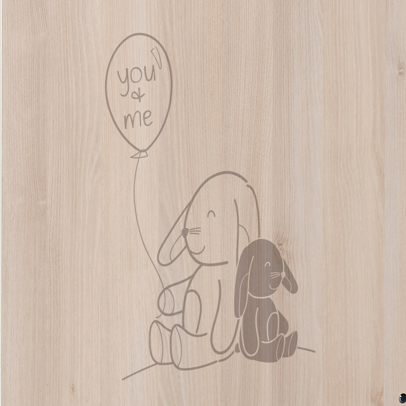 Lit bébé 120x60 à barreaux décor bois