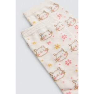 Confezione da 4 calzini per bambini stampati Sweet Flowers