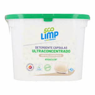 Detergente cápsulas Ultraconcentrado Mimidu ECO 20 dosis
