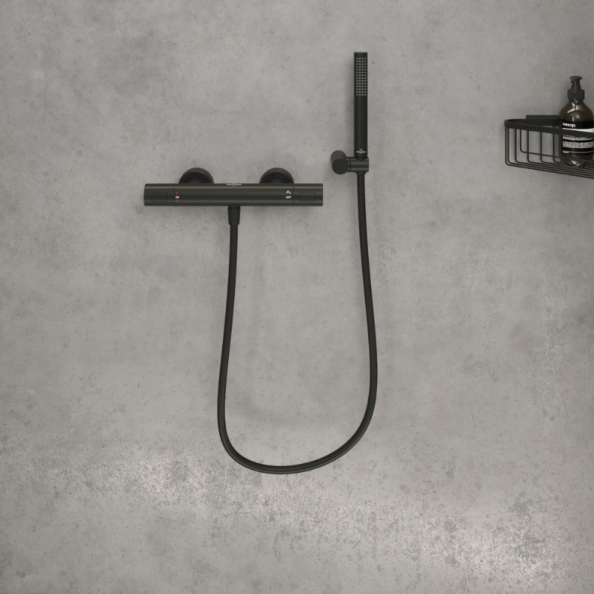 Flexible de douche Universal 160 cm Noir mat