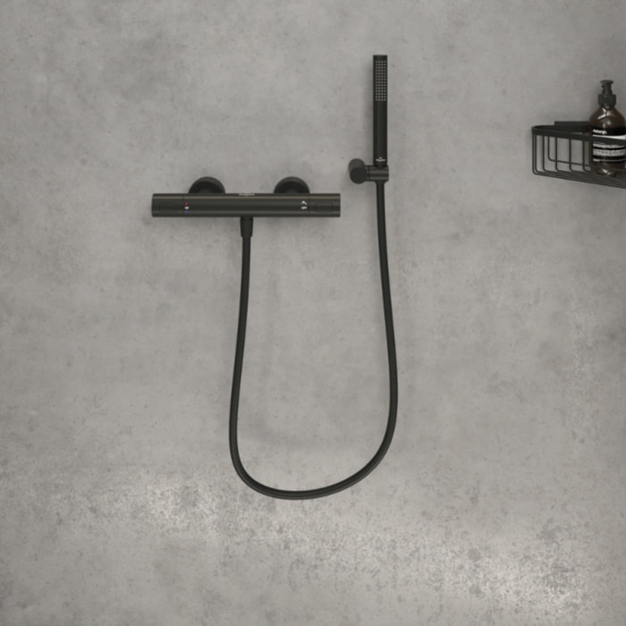 Flexible de douche Universal 160 cm Noir mat
