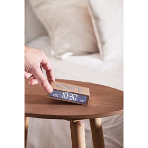 Réveil LEXON Flip Classic Rechargeable en USB-C Or