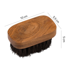 Brosse multifonction rectangulaire à poils doux et bois de teck - SALAH