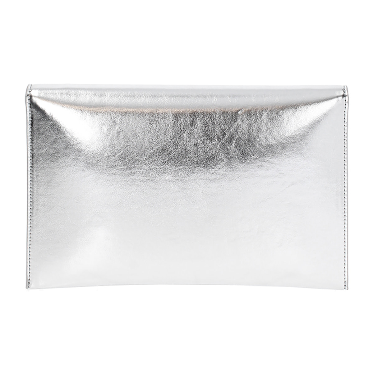 Pochette donna argento in laminato