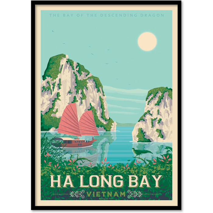 Affiche - Halong Bay - Olahoop Travel Posters