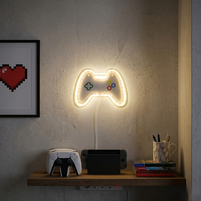 Lampe - THE CONCEPT FACTORY - LED - Effet Néon - Jaune