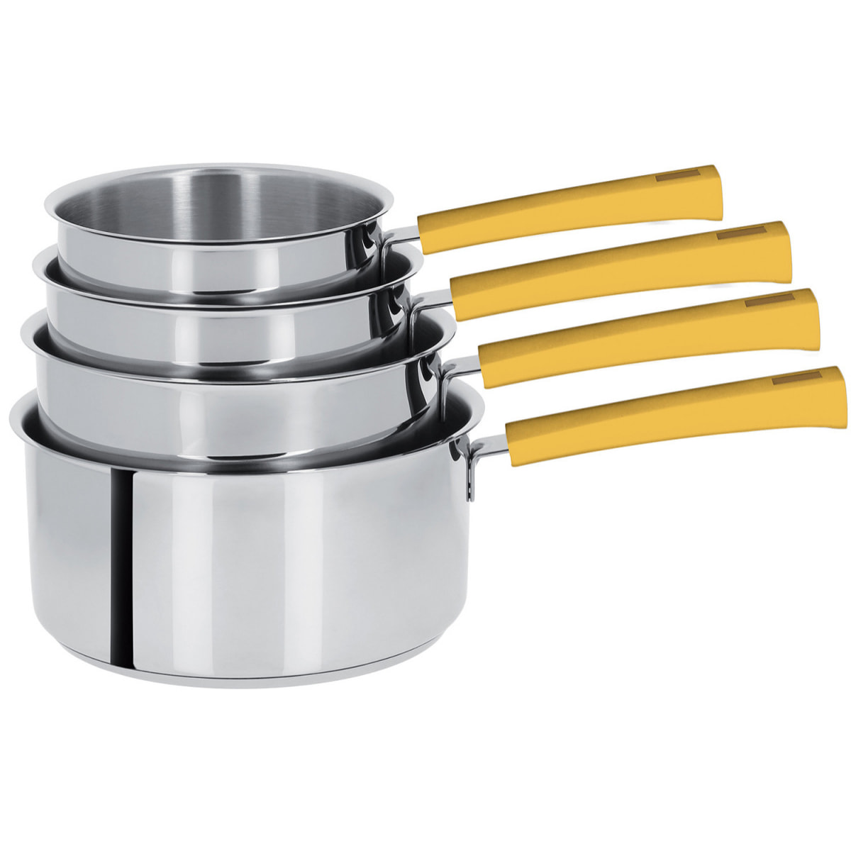 Set de 4 casseroles inox fixe