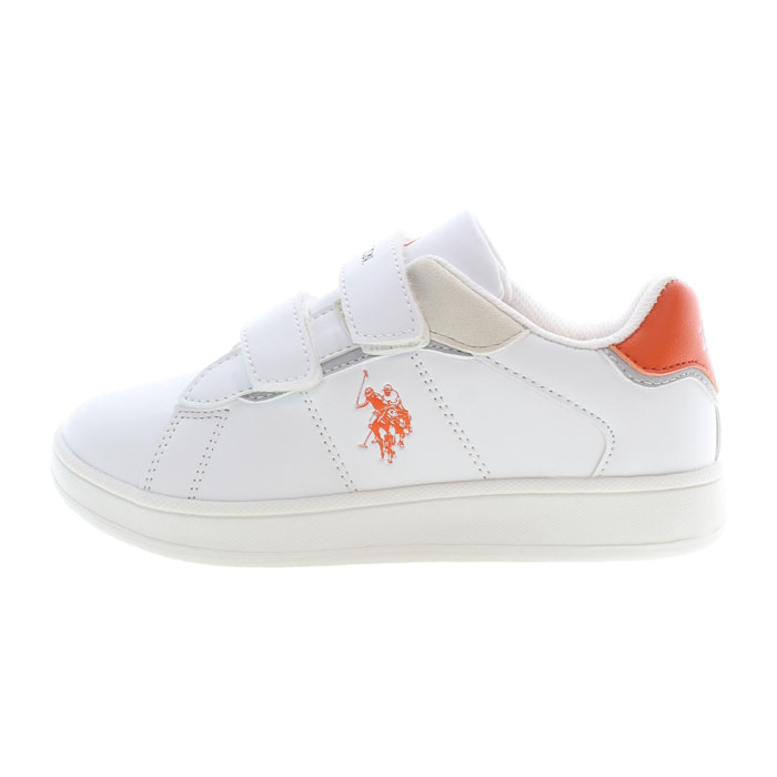 Sneakers U.S. Polo Assn White Orange
