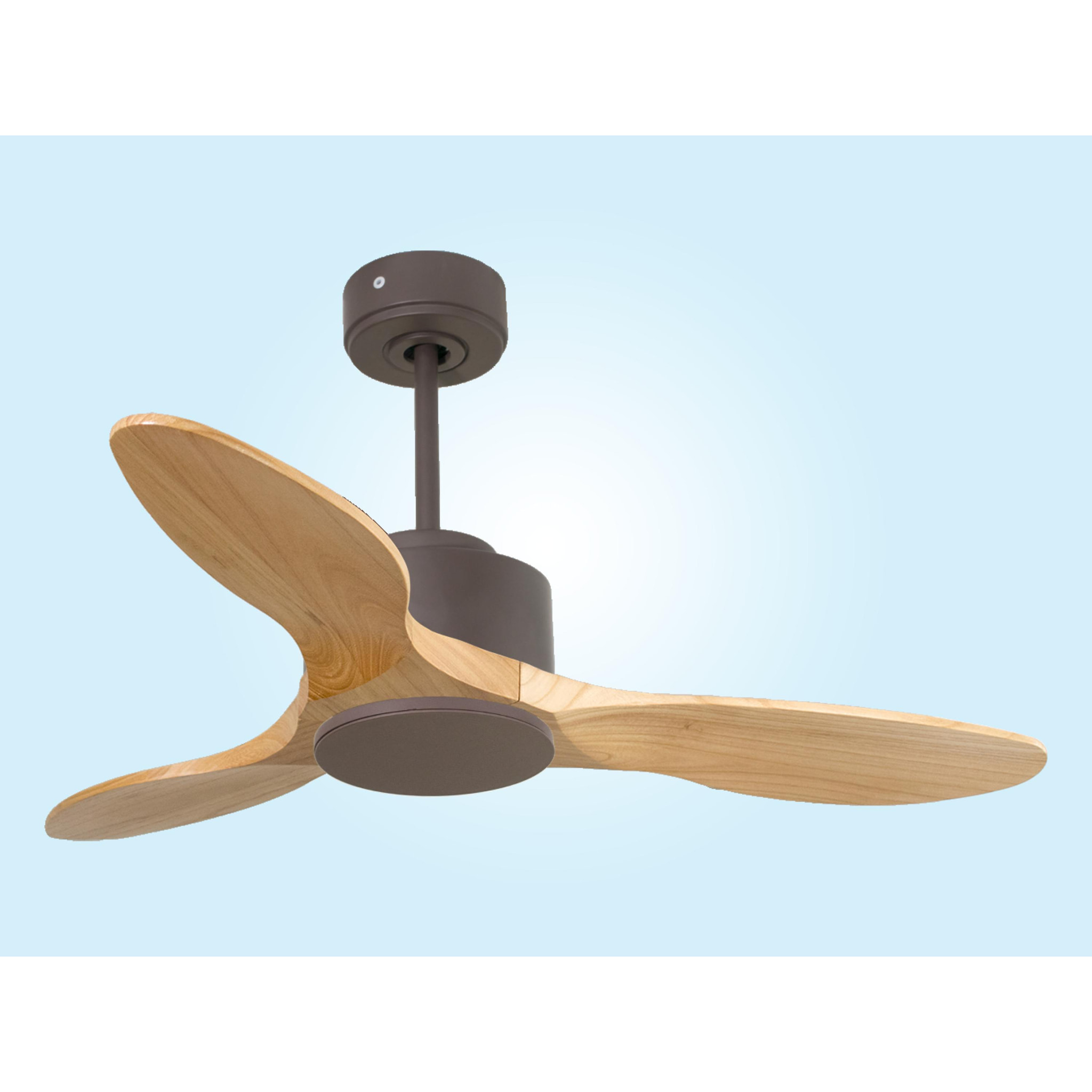 Ventilateur de plafond ø106 cm avec Wifi Réversible Hypersilence 40   W Chocolat