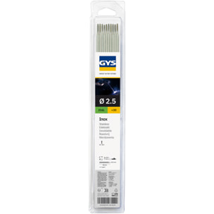 30 Électrodes inox 316L Ø 2,5 - brochable - GYS - 081499