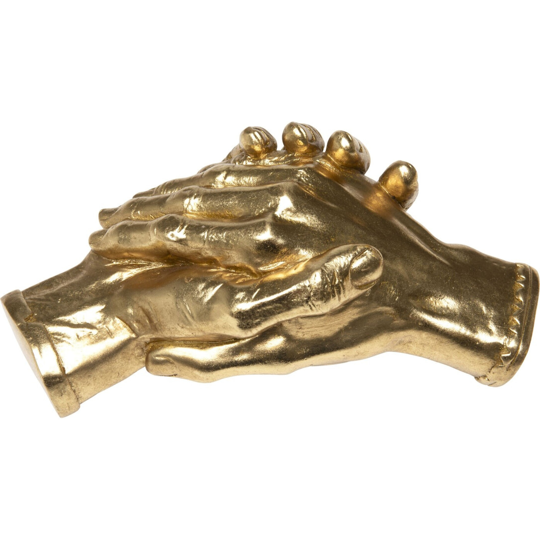 Déco poignée de mains 25cm dorée Kare Design
