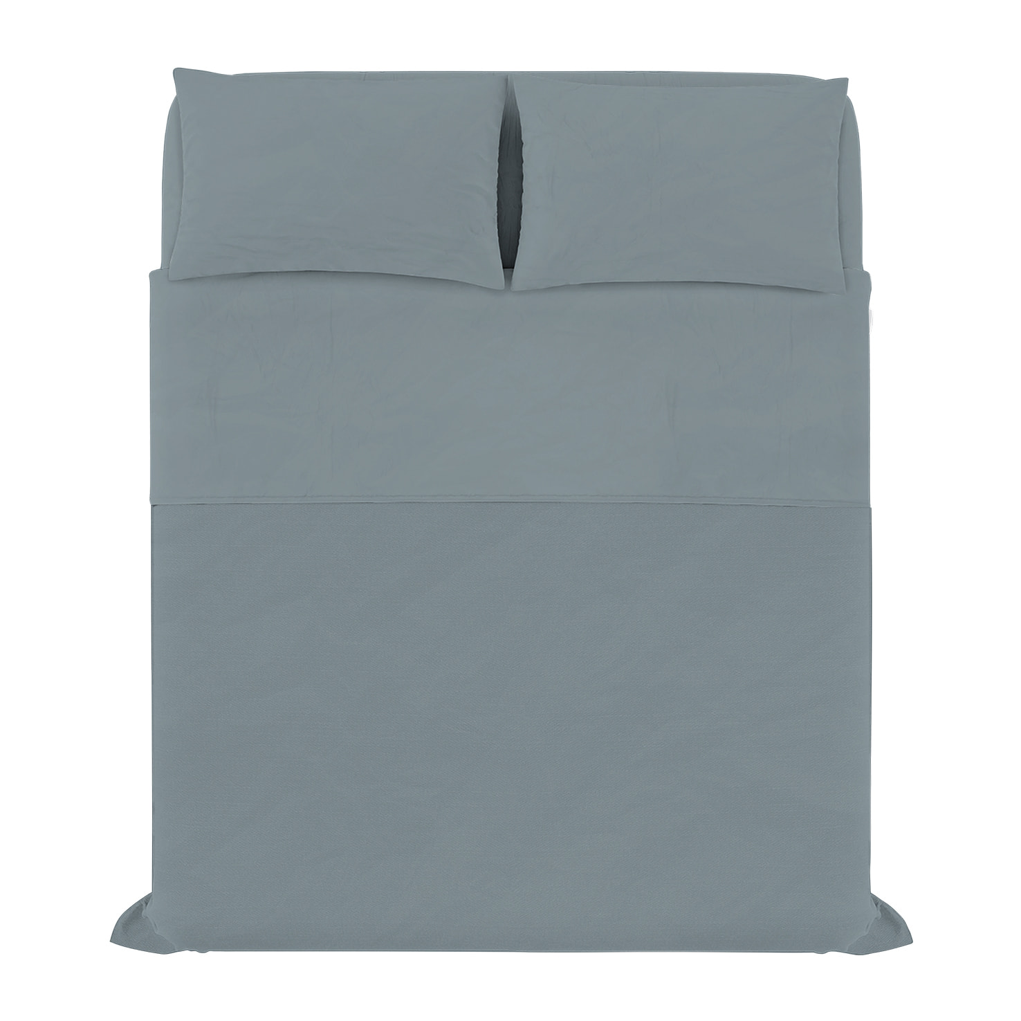 COMPLETO LETTO WATER WASHED, 100% Microfibra, No Stiro - GRIGIO CHIARO