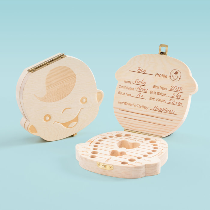 Scatola dei Ricordi per Denti - Bambino - 13x3x12 cm