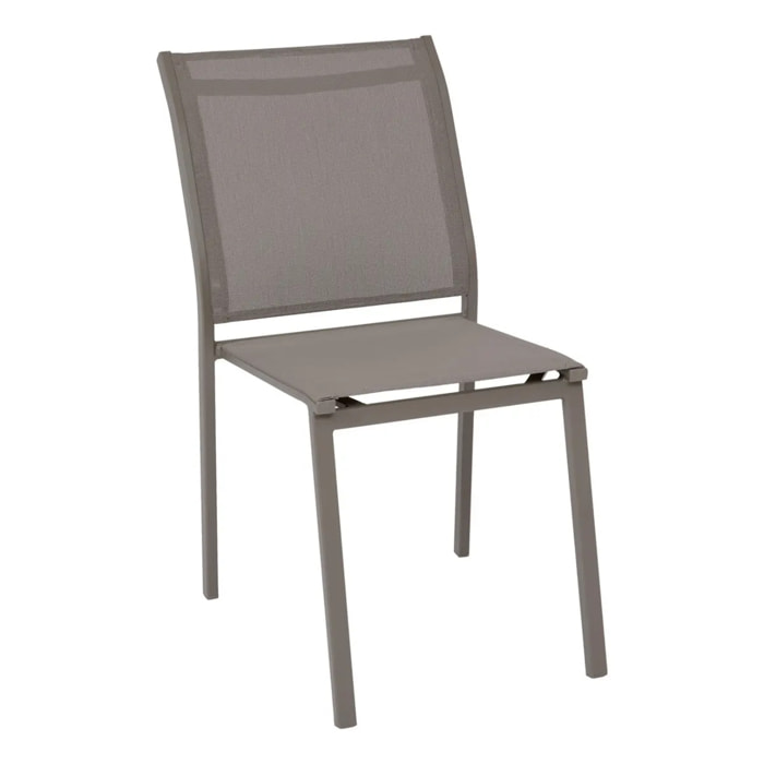 Chaise de jardin Essentia empilable noisette