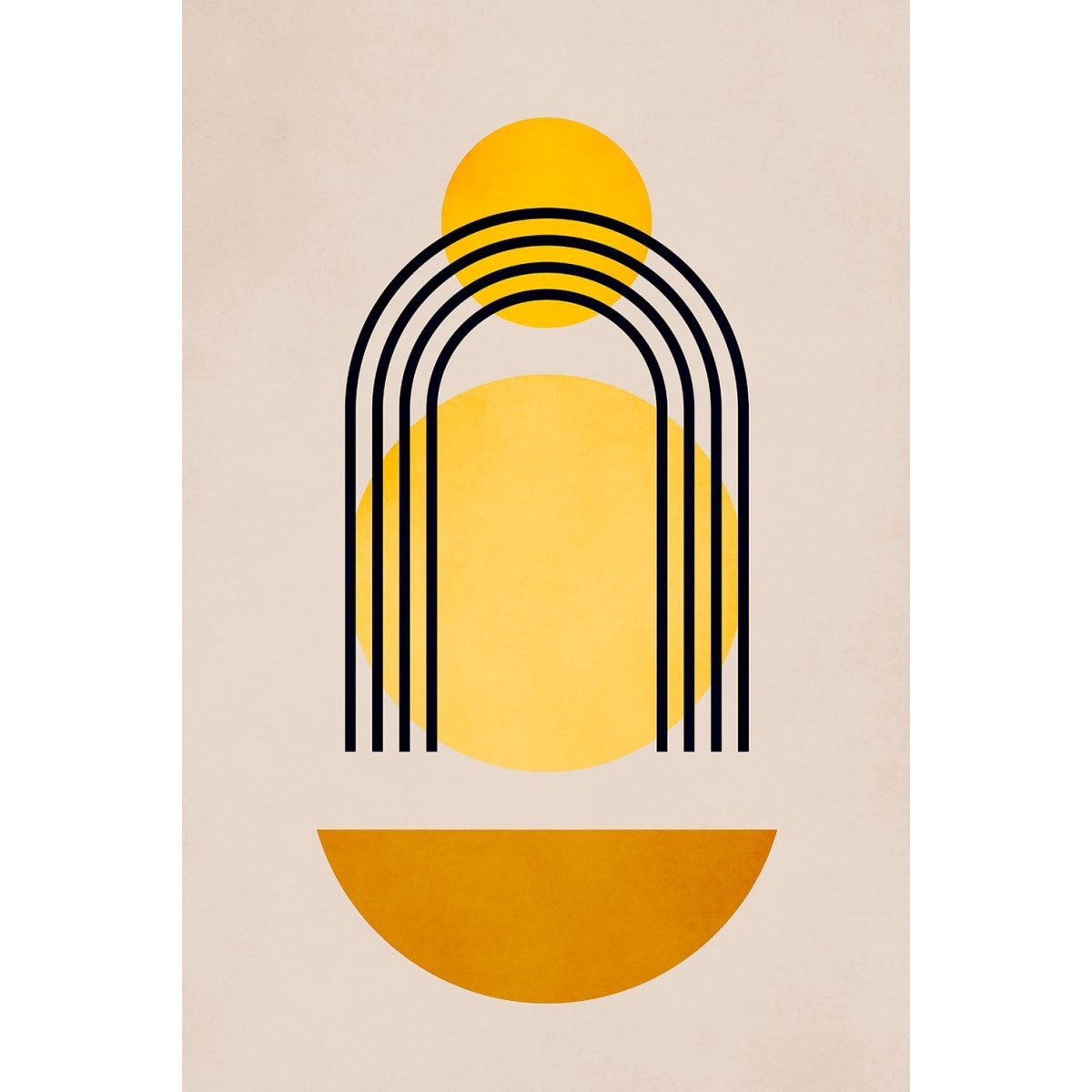 Tableau dessin abstrait Bauhaus n°5 Tableau plexiglas