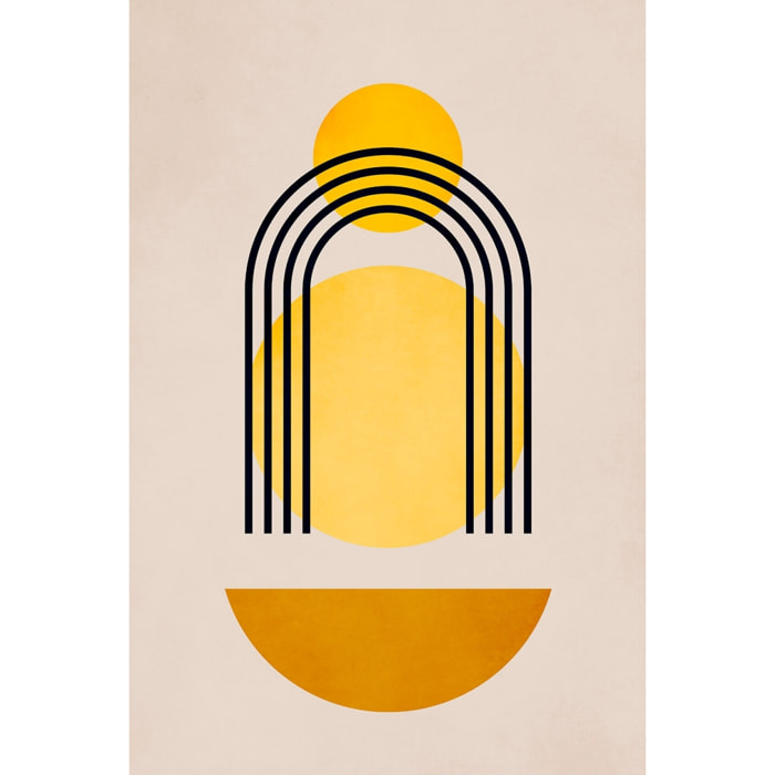 Tableau dessin abstrait Bauhaus n°5 Tableau plexiglas