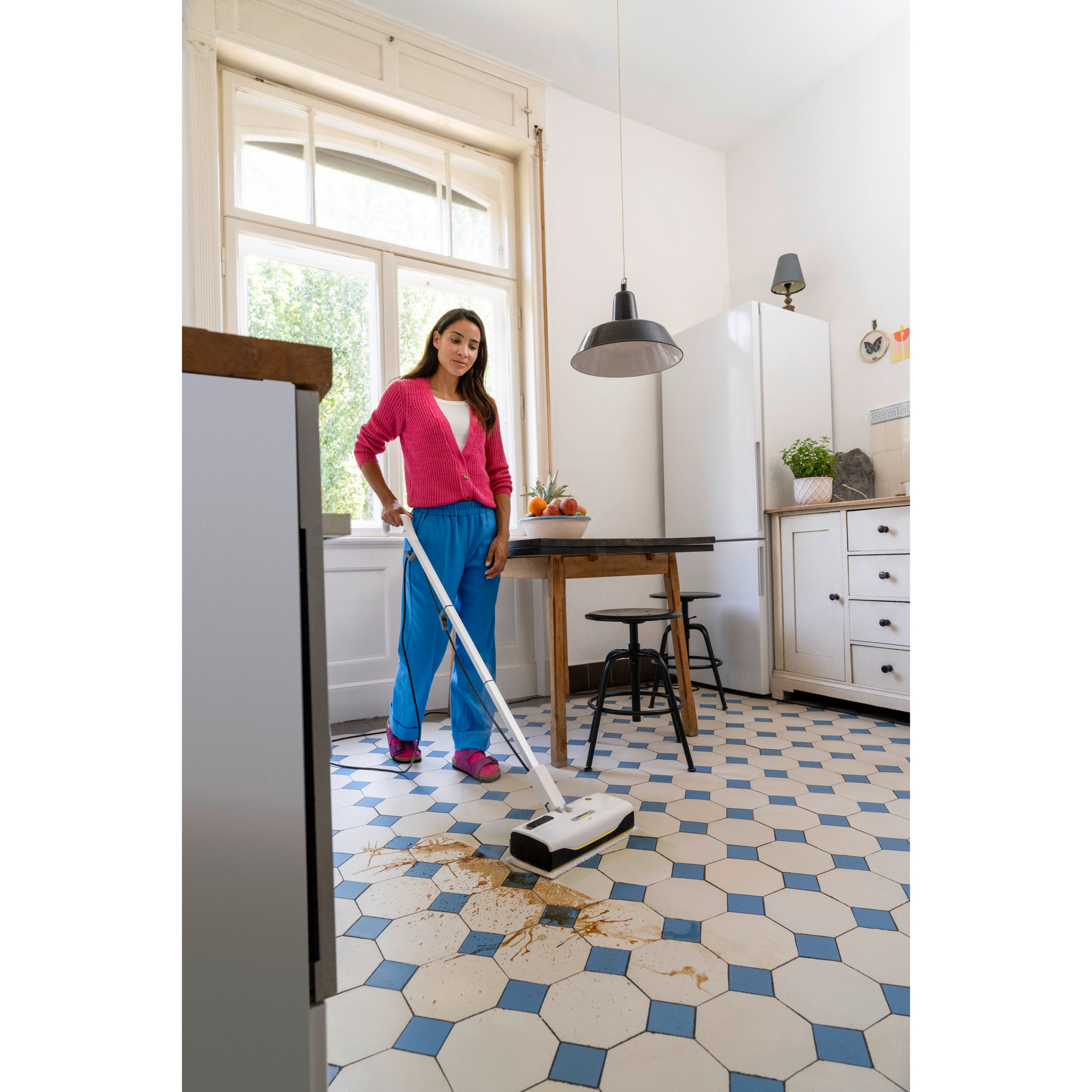 Balai vapeur Karcher SC 1 Upright - Puissance 1200W- Compact et léger- Idéal pour les petites surfaces