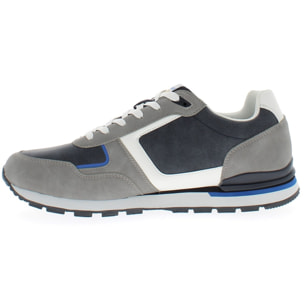 Armata di Mare Scarpe Uomo Sneakers Vintage Running con Soletta Rimovibile in Memory Foam AMU S25N716 Grey Navy