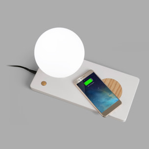 NIKO GLASS Lampe table blanche