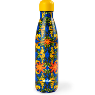 Bottiglia Termica Excelsa- Trinacria, Acciaio Multicolore