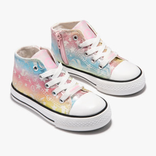 Zapatillas Altas Brillo en la Oscuridad Multicolor