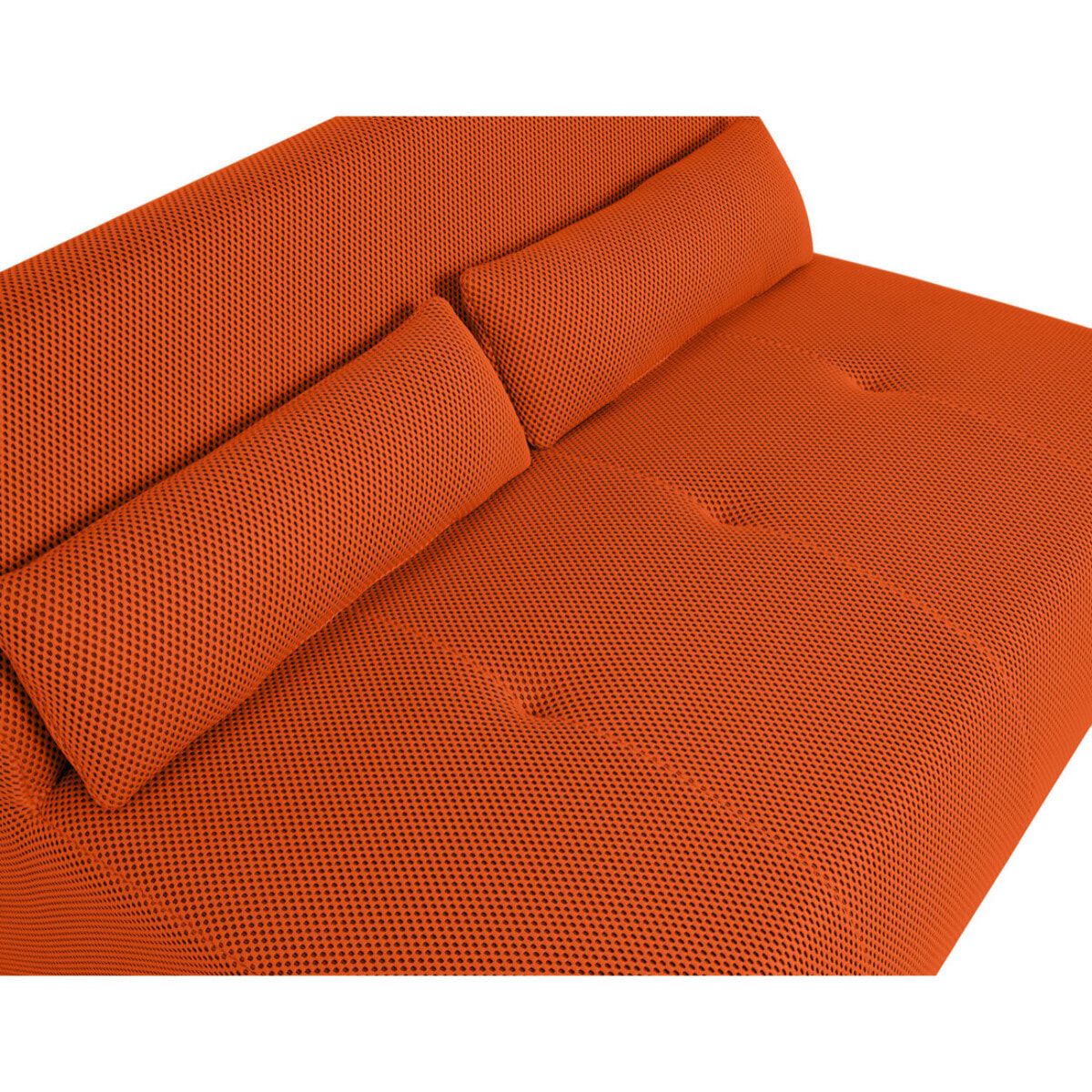 Onyx - canapé droit 2 places - en tissu mailles 3D - Orange