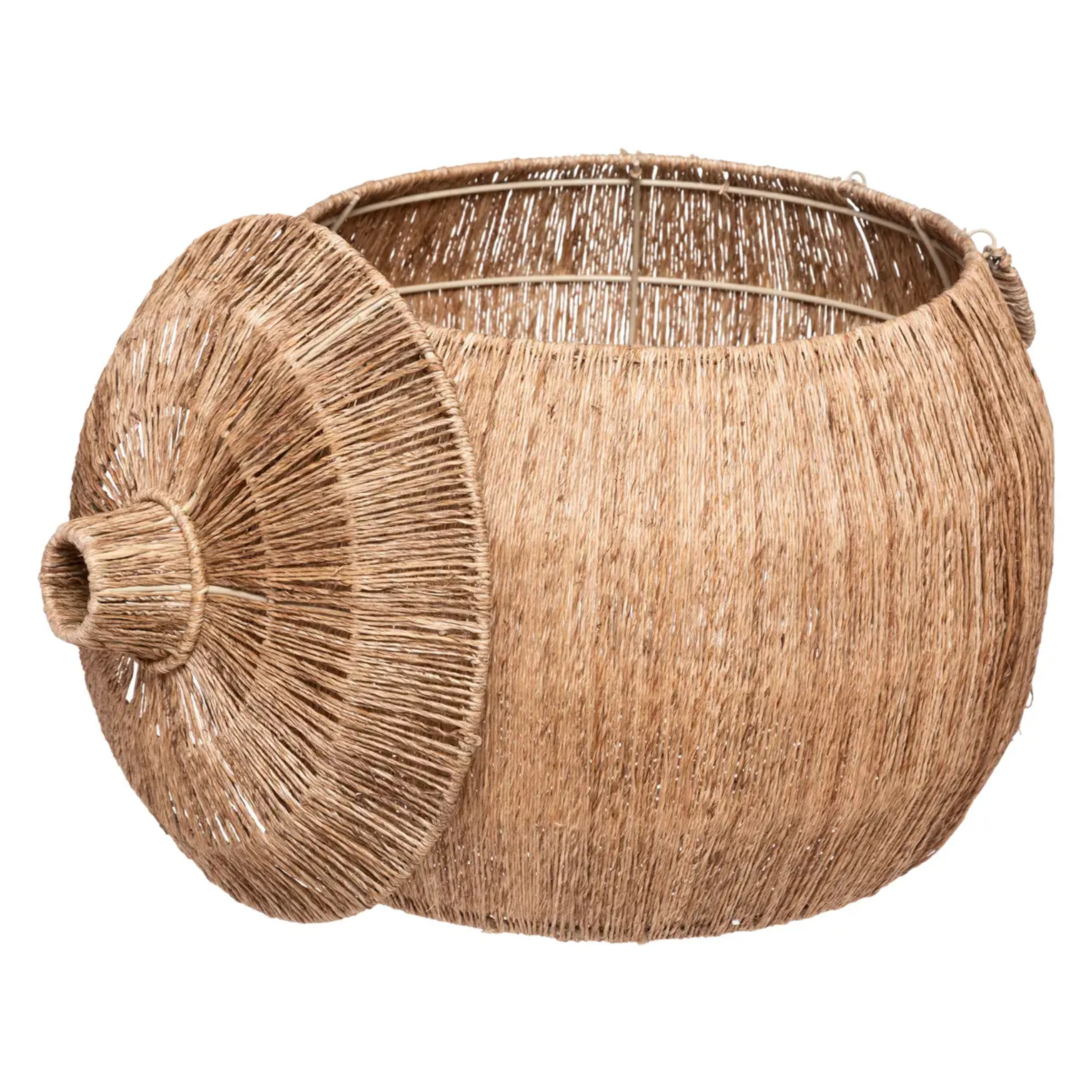 Set de 2 paniers ronds "Balaya" - jute